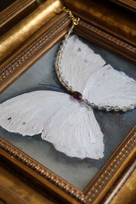 Bransoletka Mystic Talisme labradoryt i granat