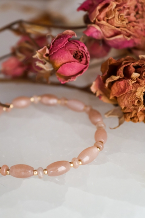 Peach Blossom bransoletka z kamieni słonecznych